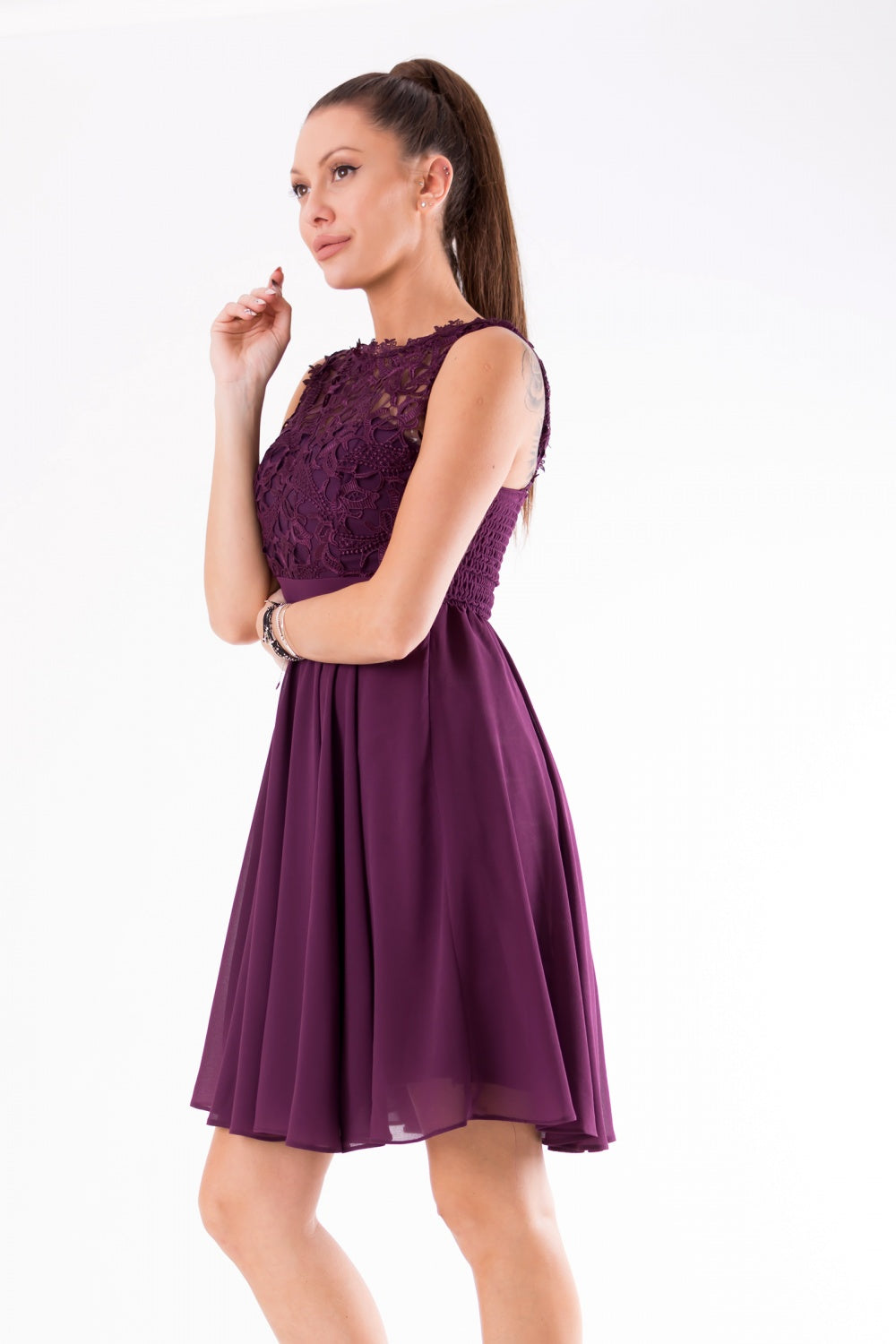 Śliwka Short dress
