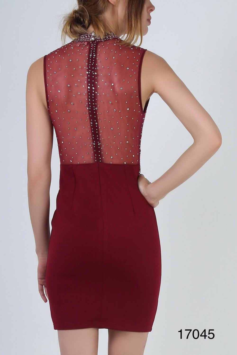 Bordo Short dress