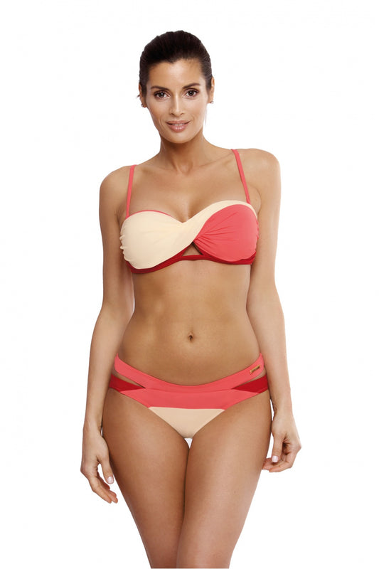 Selena Semifreddo-Vanilla-Picadily Coral Wanilia Swimsuit two piece