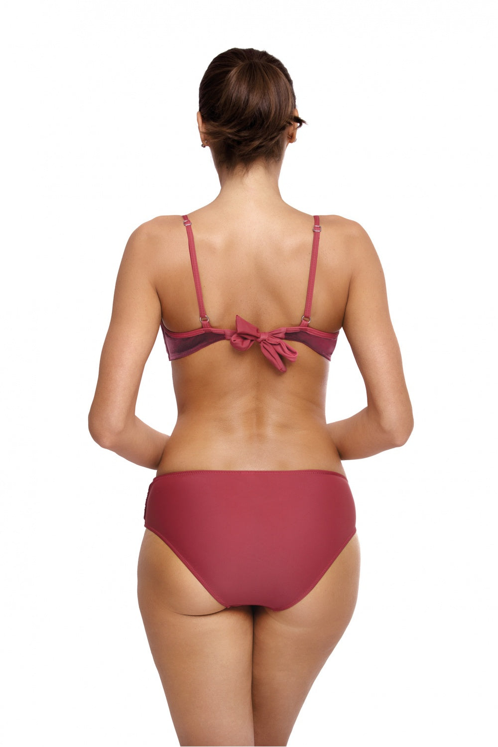 Rihanna Anfora Dark Pink Swimsuit two piece