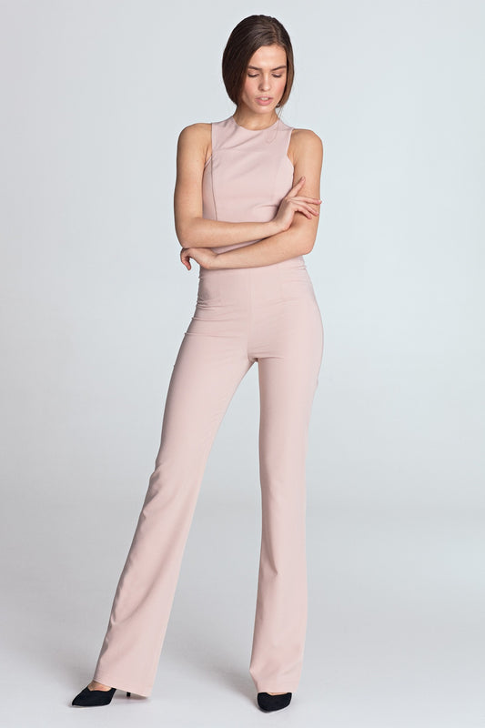 odsłoniętymi ramionami KM Pink Suit