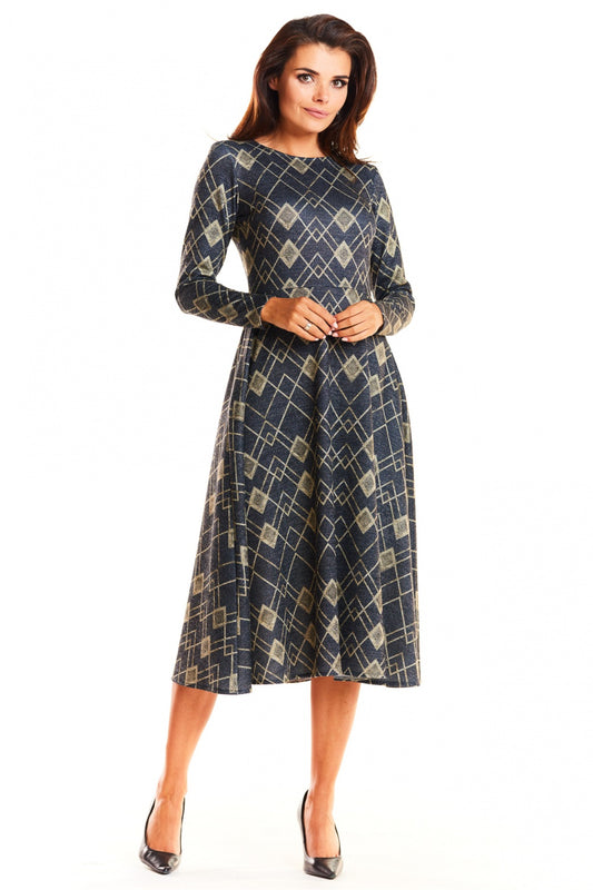 Navy Yellow Romby Daydress