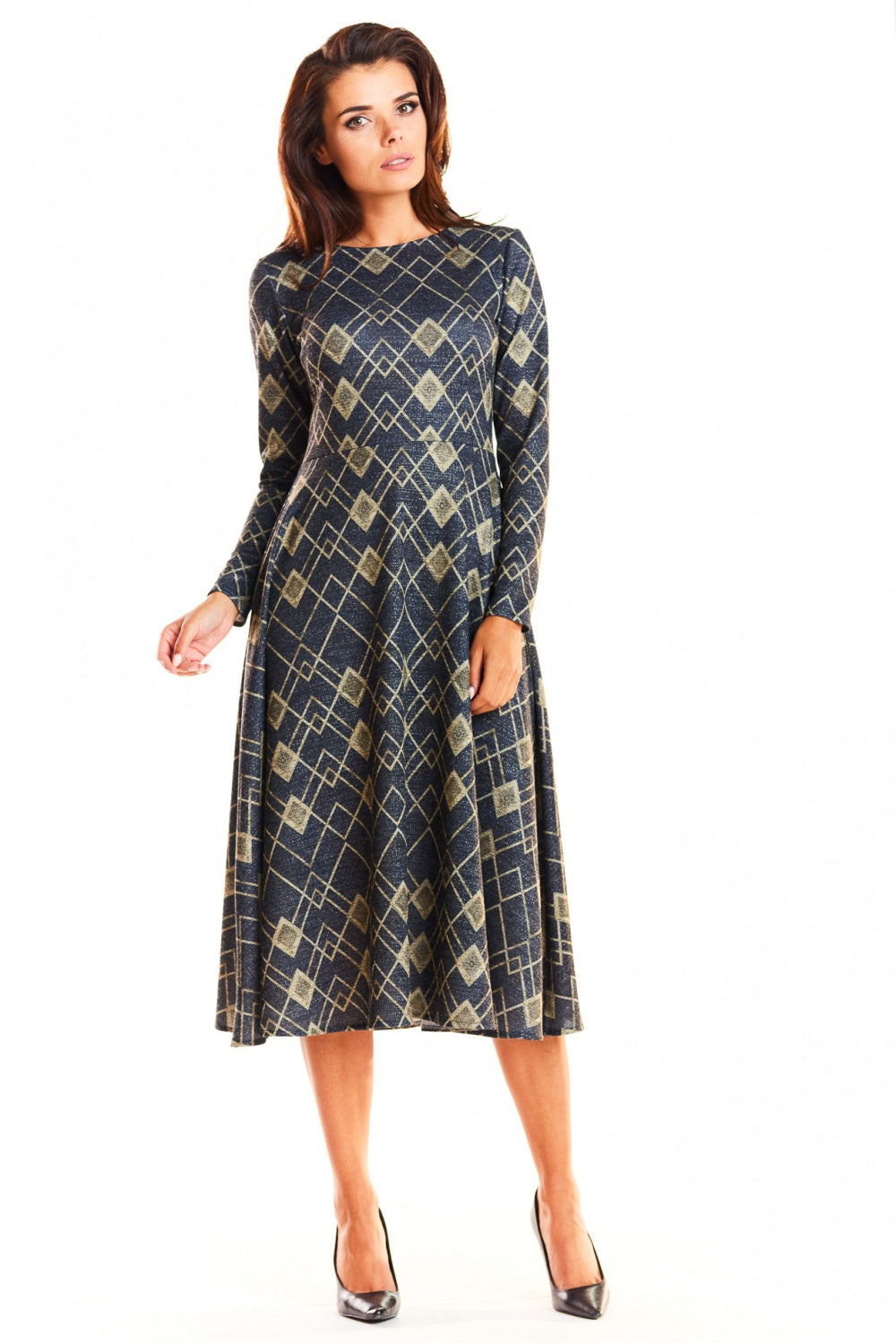 Navy Yellow Romby Daydress