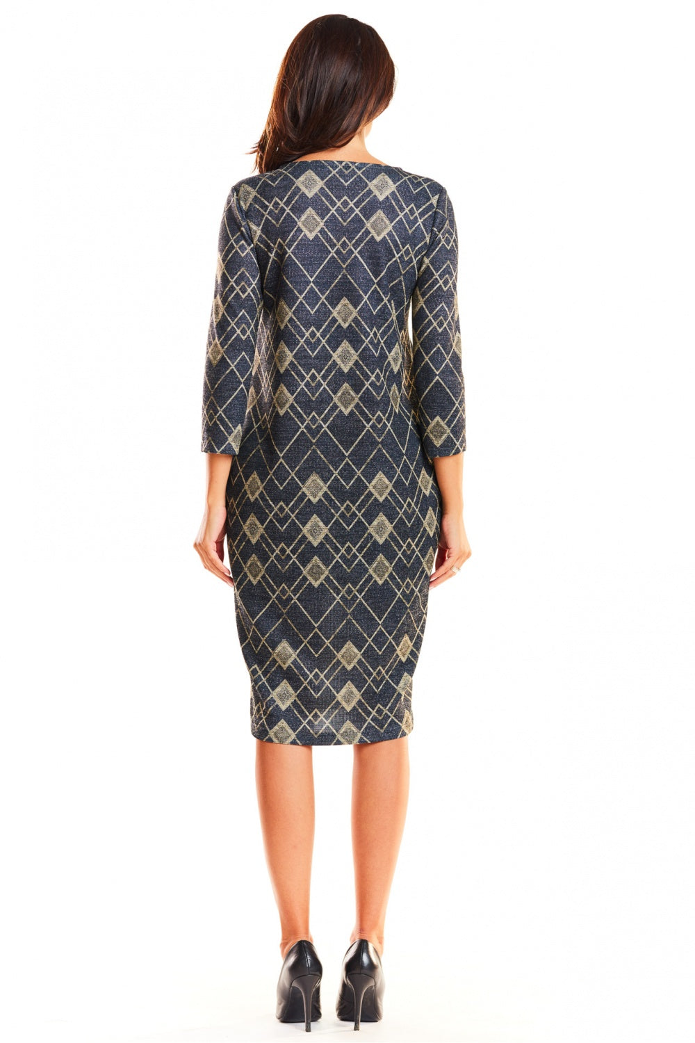Navy Yellow Romby Daydress