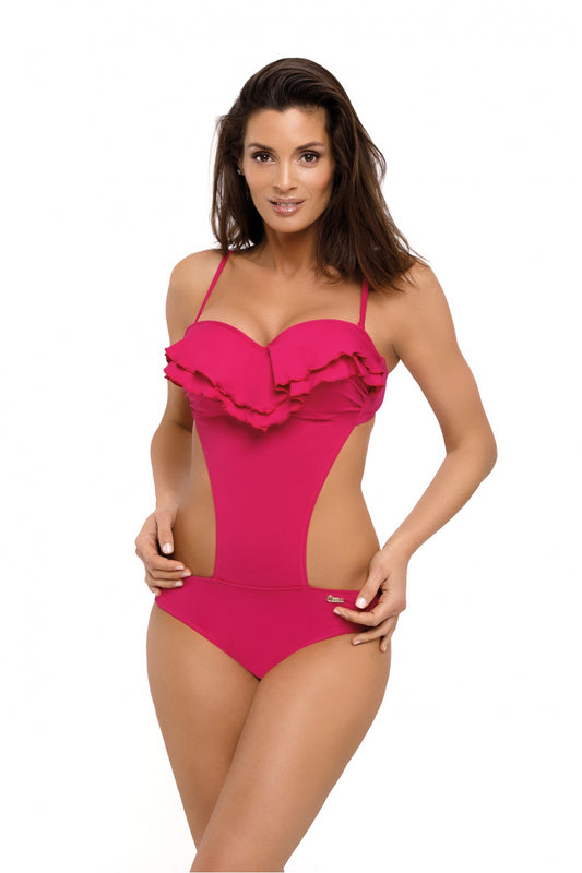 Belinda New Berry Pink Swimsuit one piece