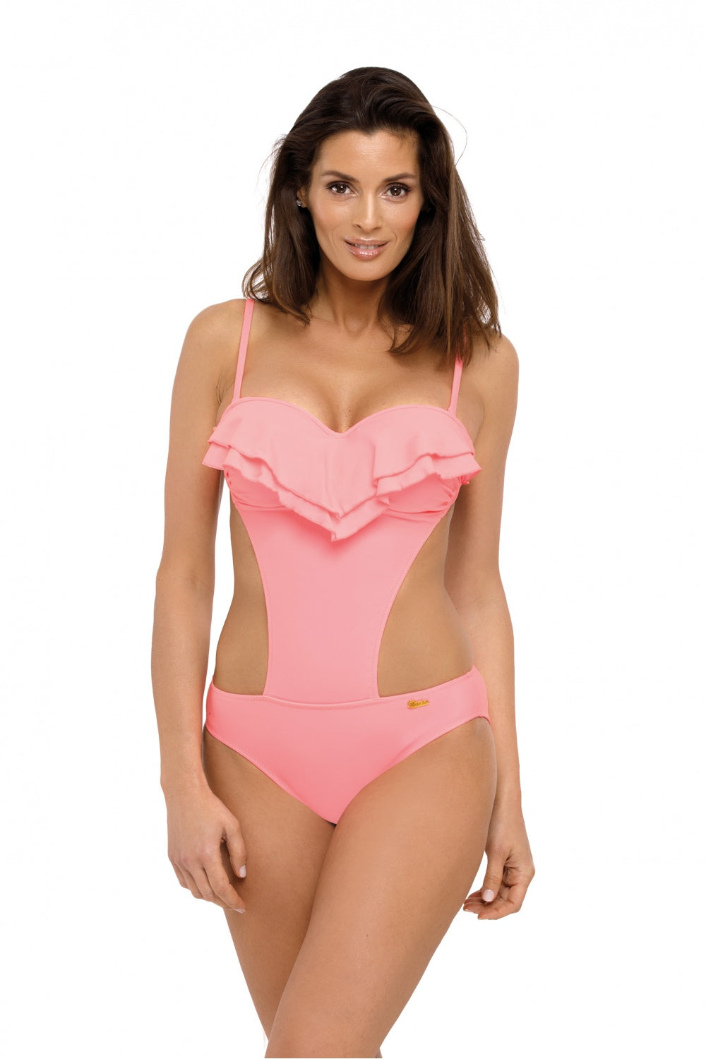Belinda Origami Pastel Pink Swimsuit one piece