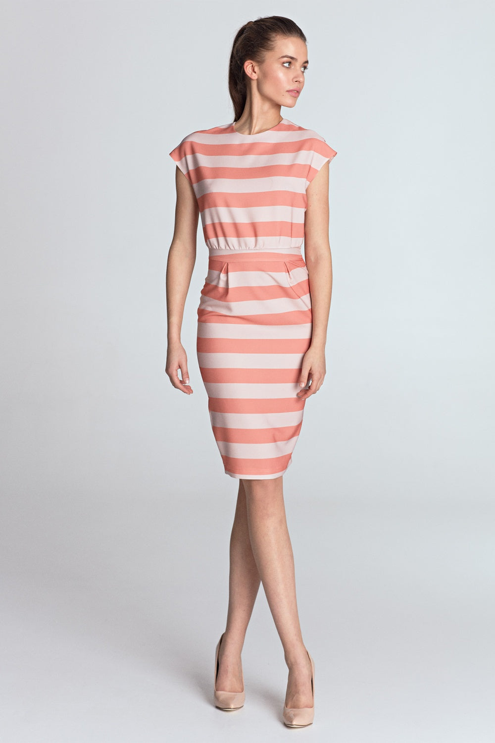 S Orange Paski Daydress