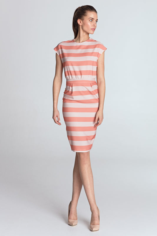 S Orange Paski Daydress