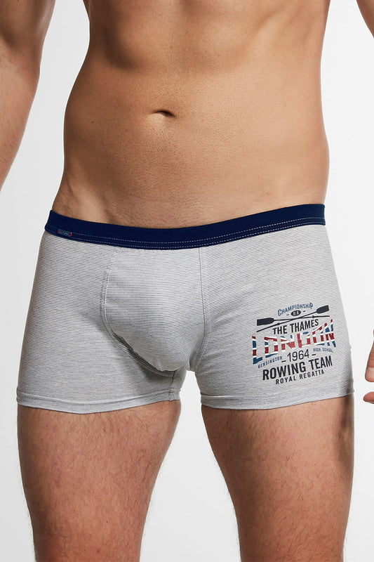 Rowing Team  Grey Melange Boxers