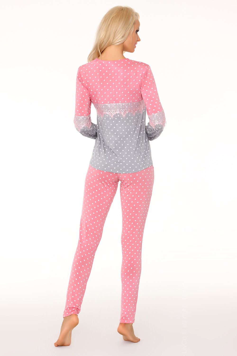 Pink Grey Pyjama