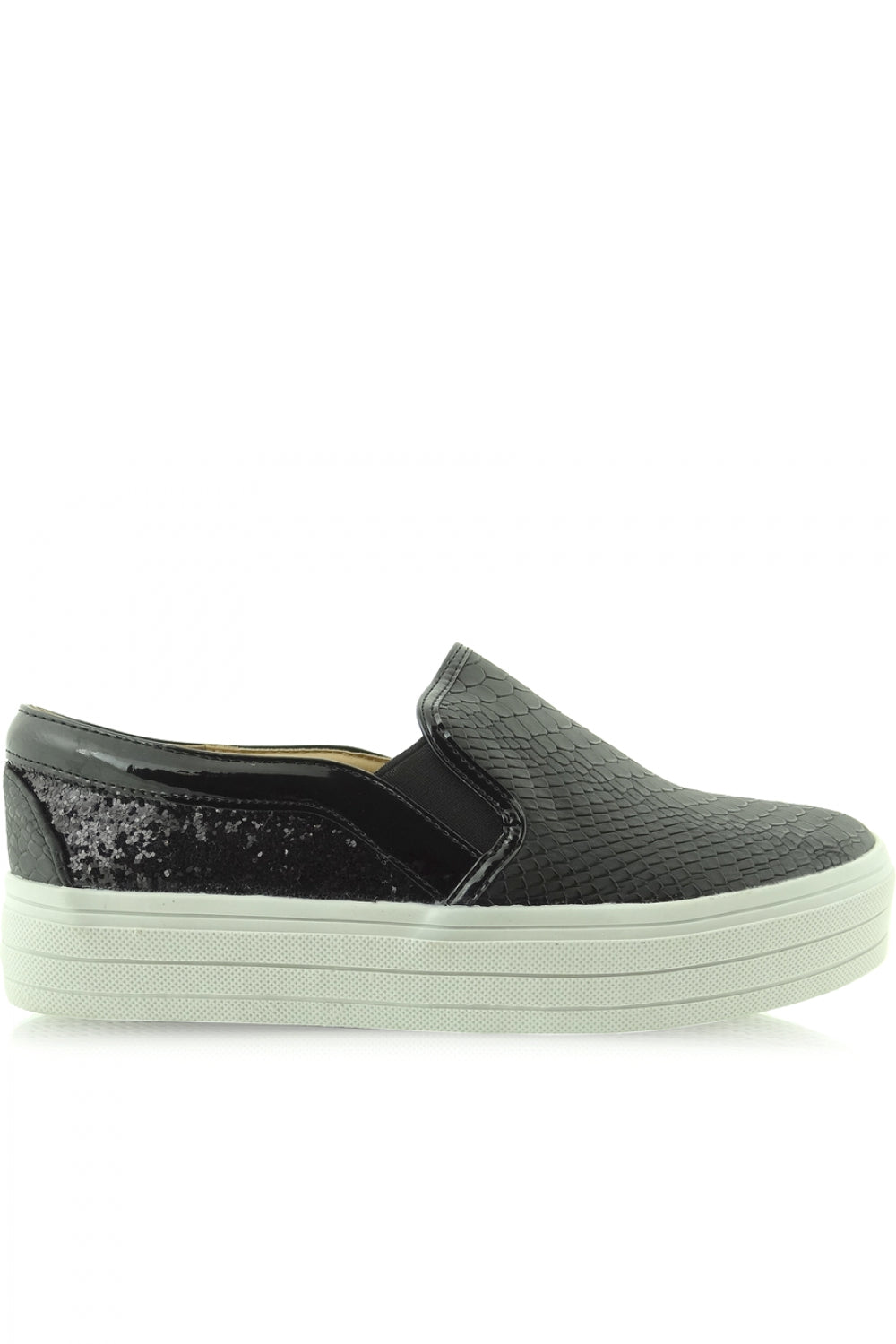 Black Slip-On Sneakers