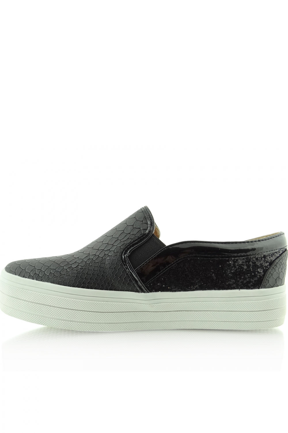 Black Slip-On Sneakers