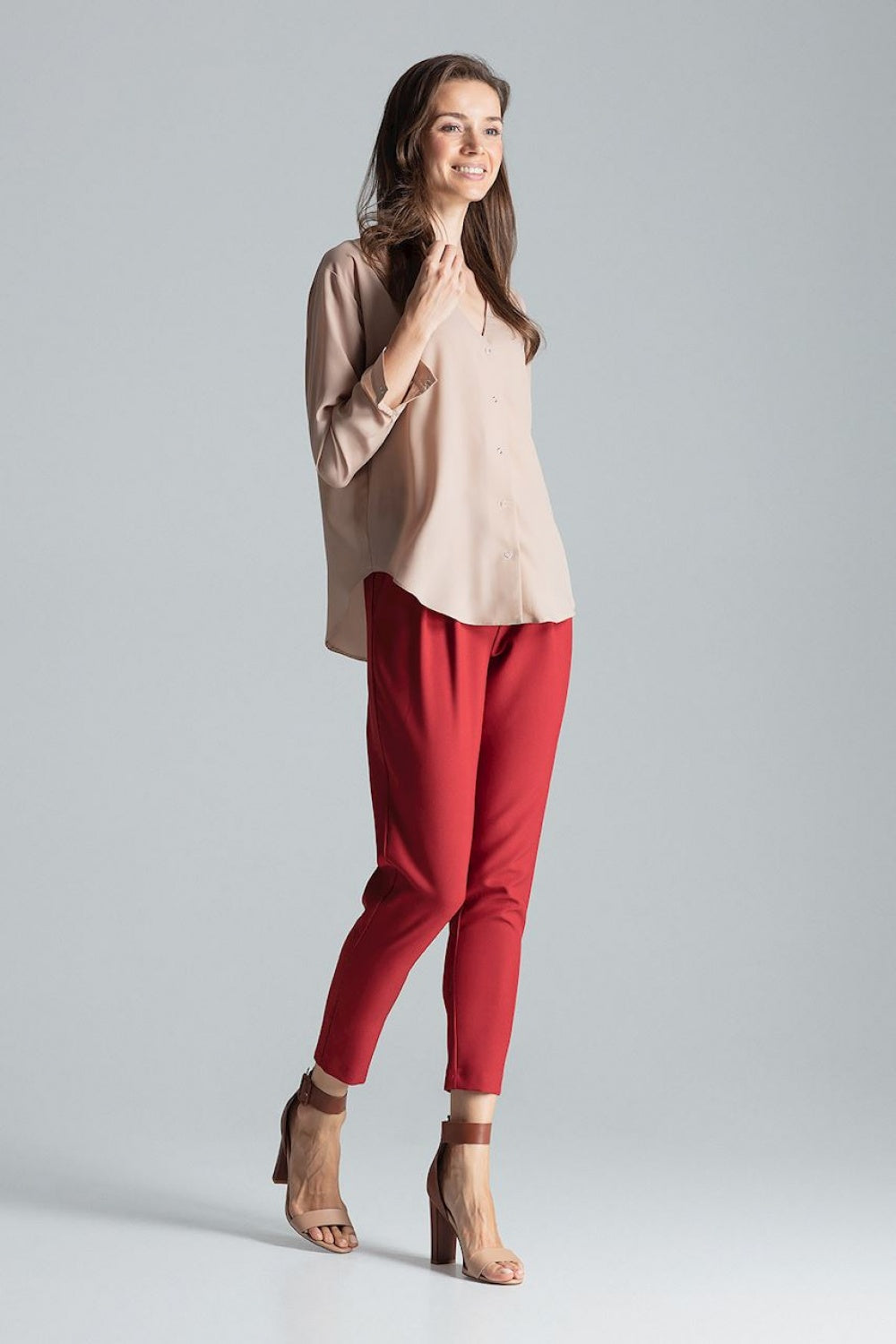 Beige Long sleeve shirt