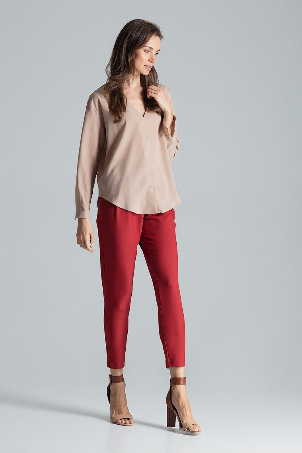 Beige Long sleeve shirt