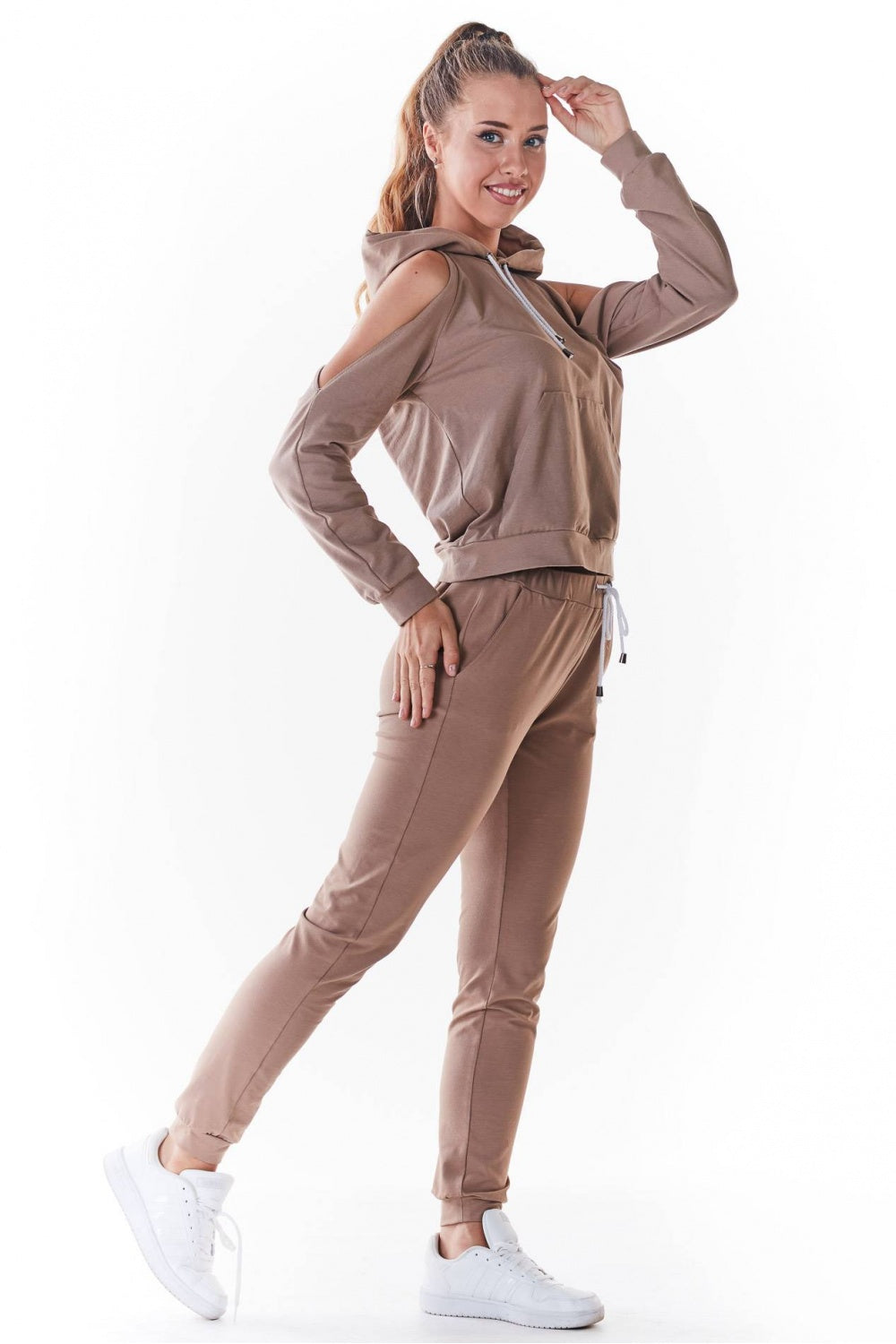 Beige Tracksuit trousers