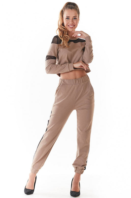 Beige Tracksuit trousers