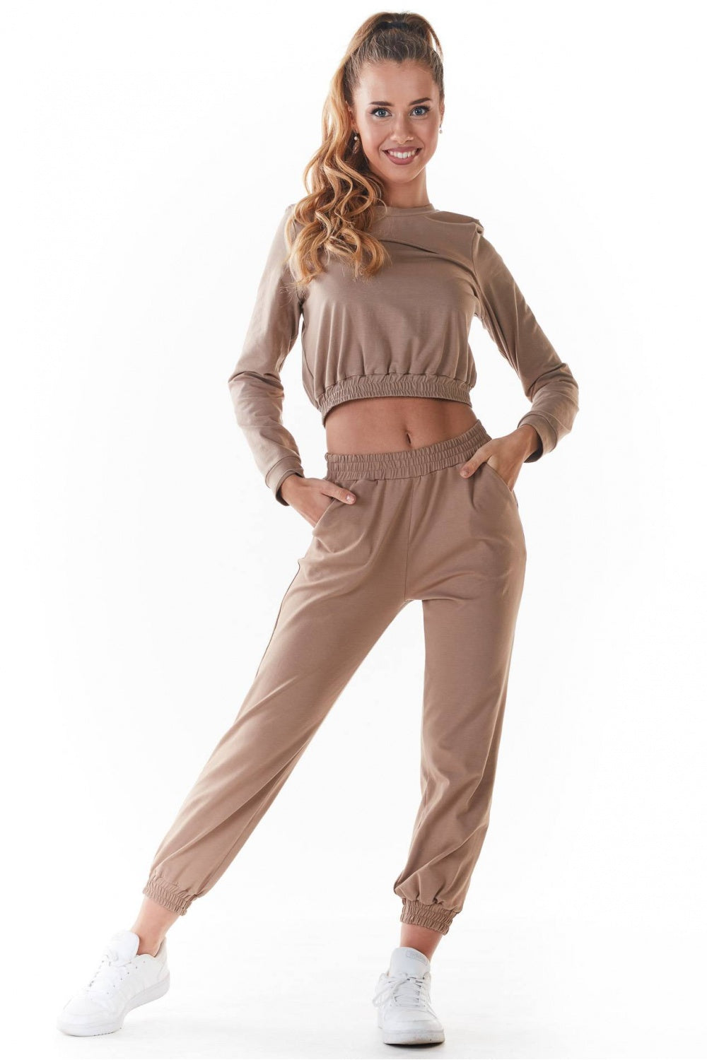 Beige Tracksuit trousers