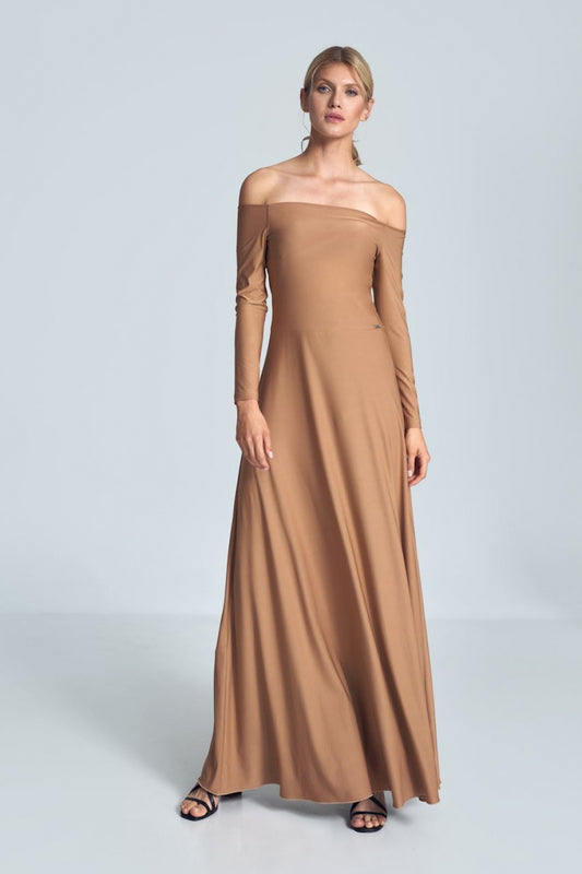 Beige Long dress