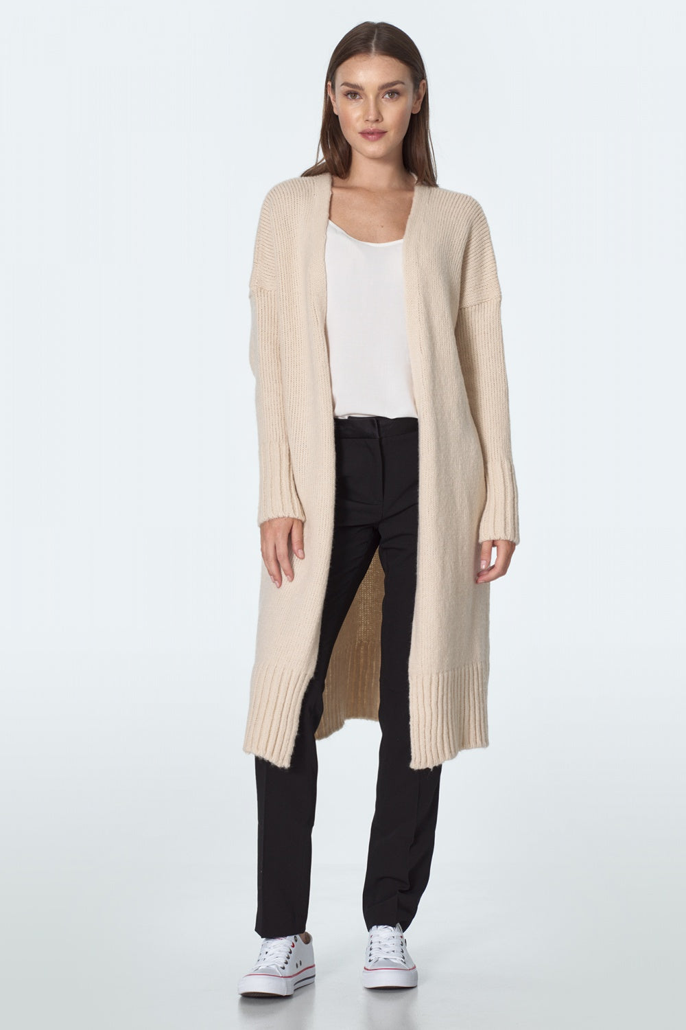 w kolorze ecru SW Ecru Cardigan