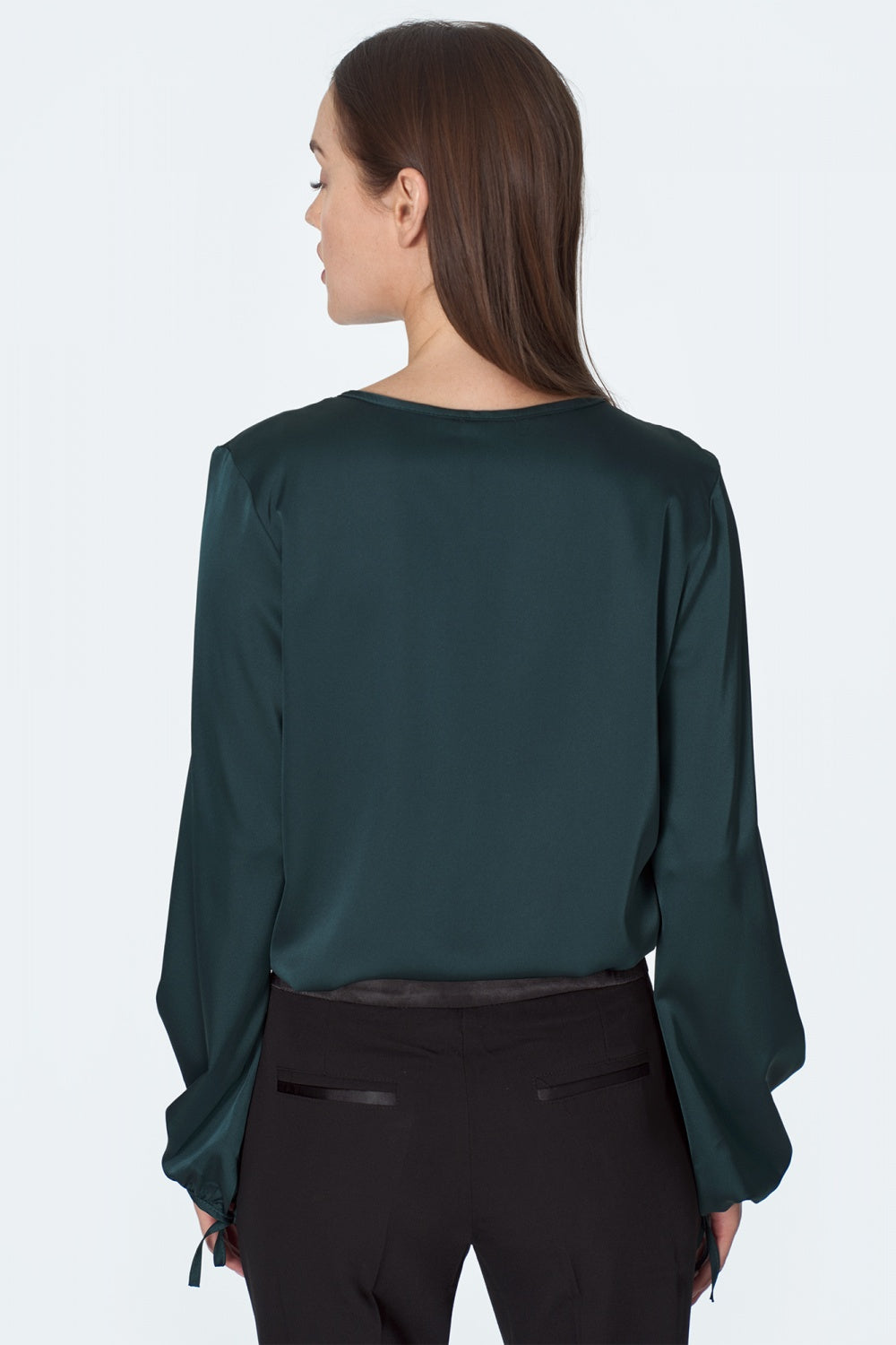 w kolorze butelkowej B Green Blouse