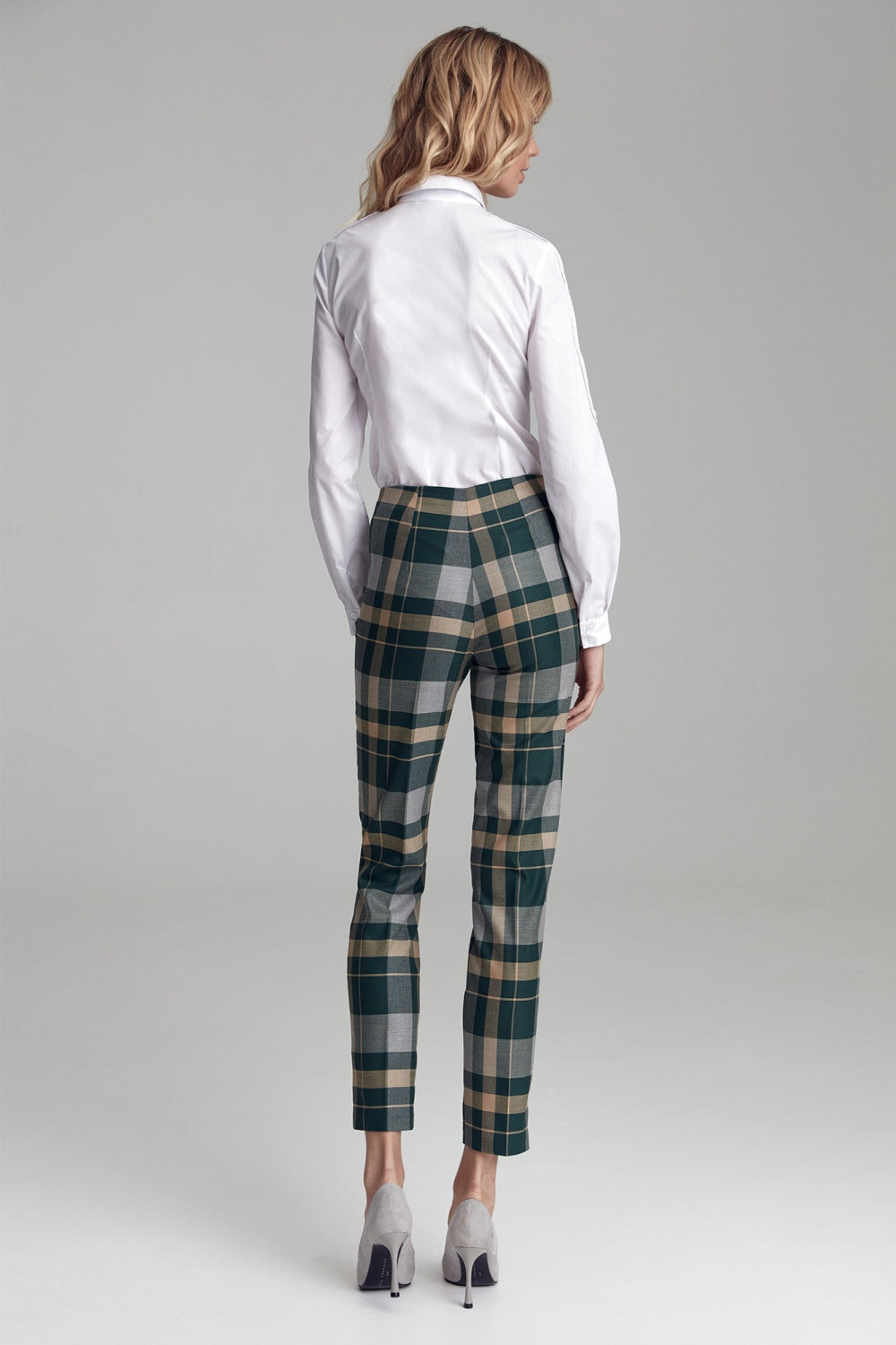 w zieloną kratę SD Krata Women trousers