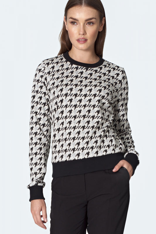 ściągaczem we wzór pepitko B Pepitko Sweatshirt