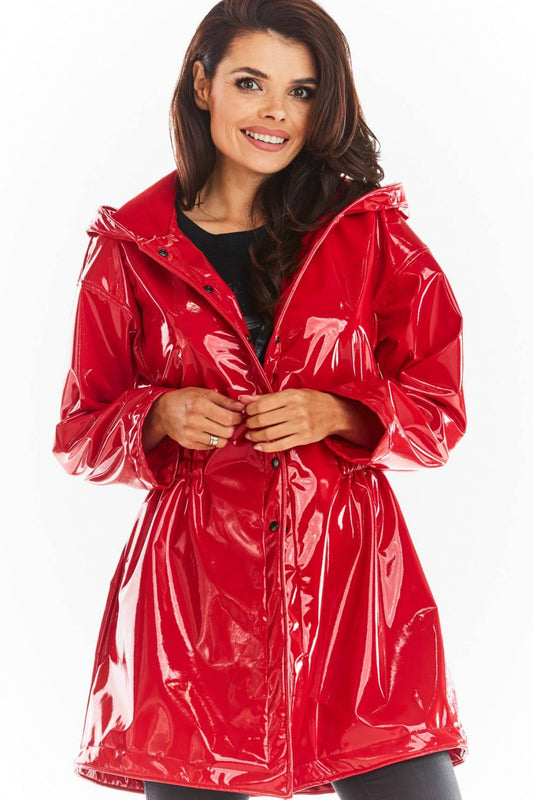 Red Lateks Coat