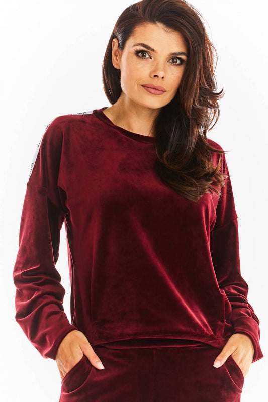 Bordo Welur Sweatshirt