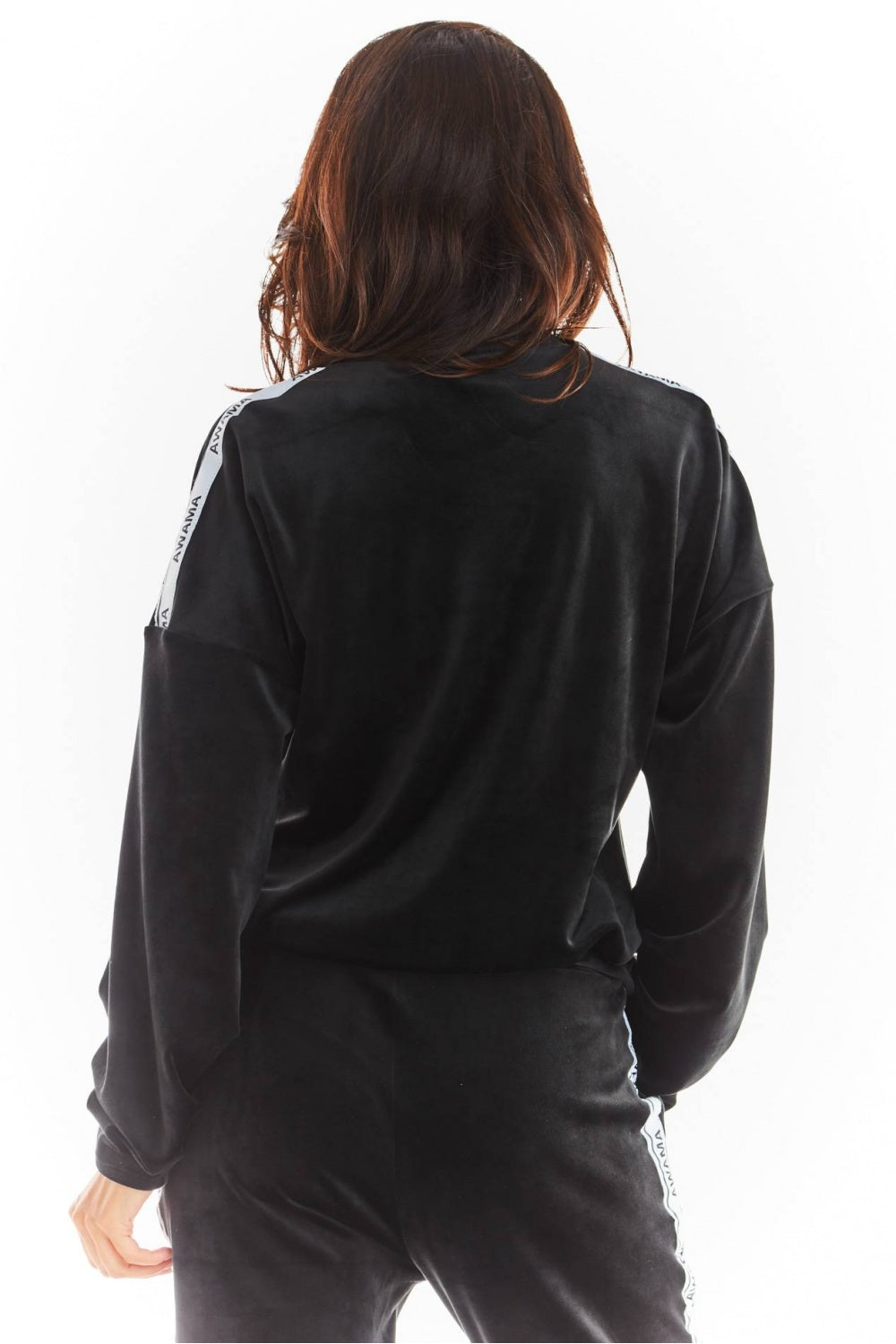 Black Welur Sweatshirt