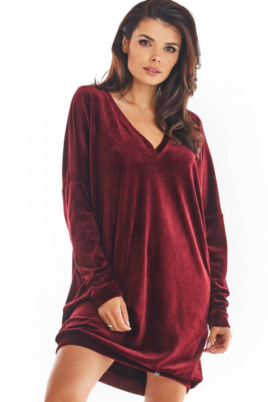 Bordo Welur Daydress