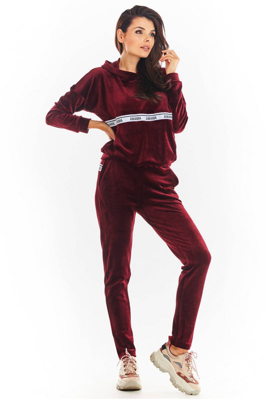 Bordo Welur Tracksuit trousers