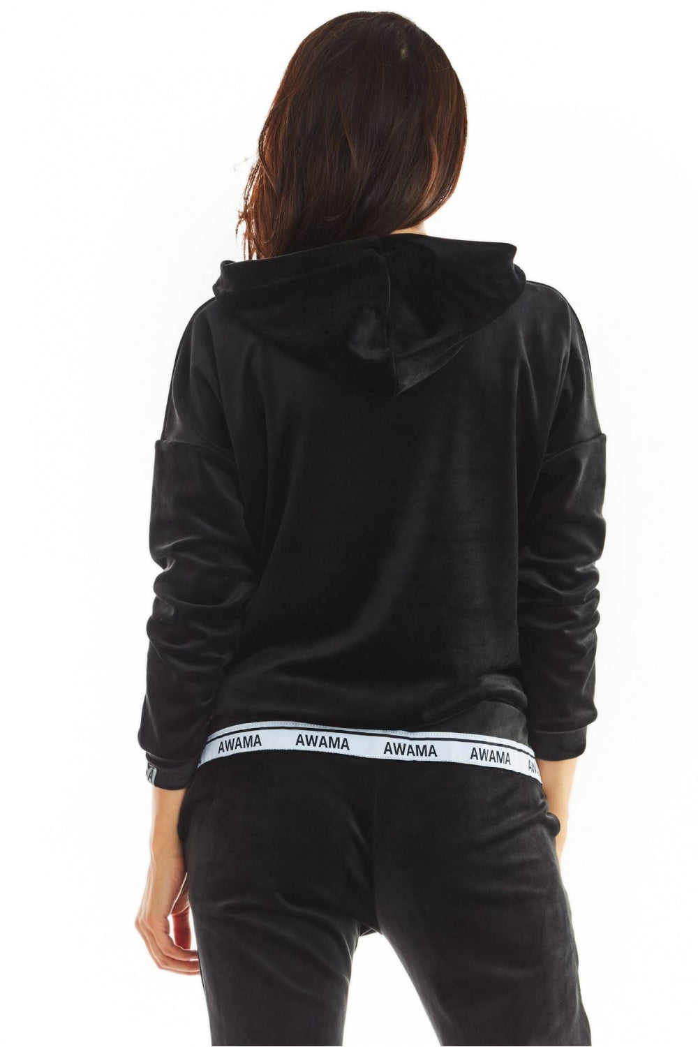 Black Welur Sweatshirt