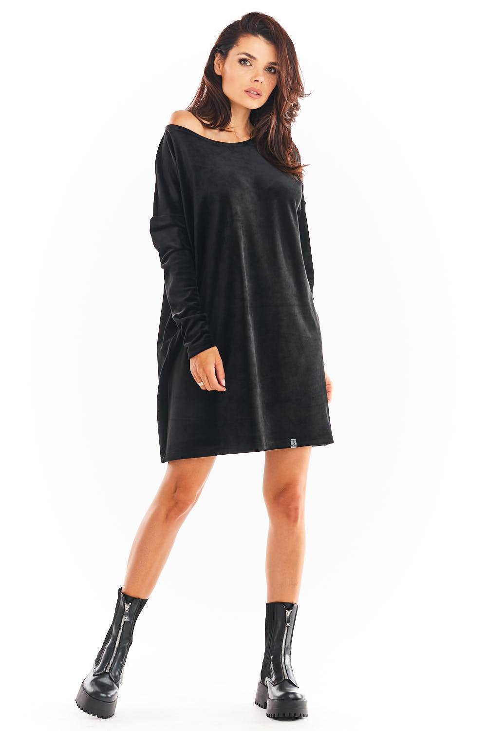 Black Welur Daydress