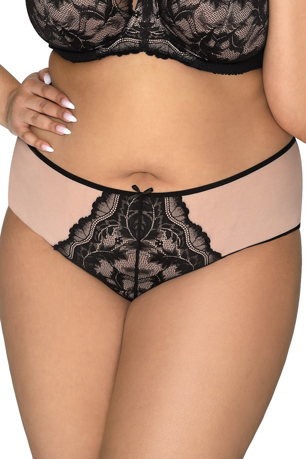 Olivia Black Beige Panties