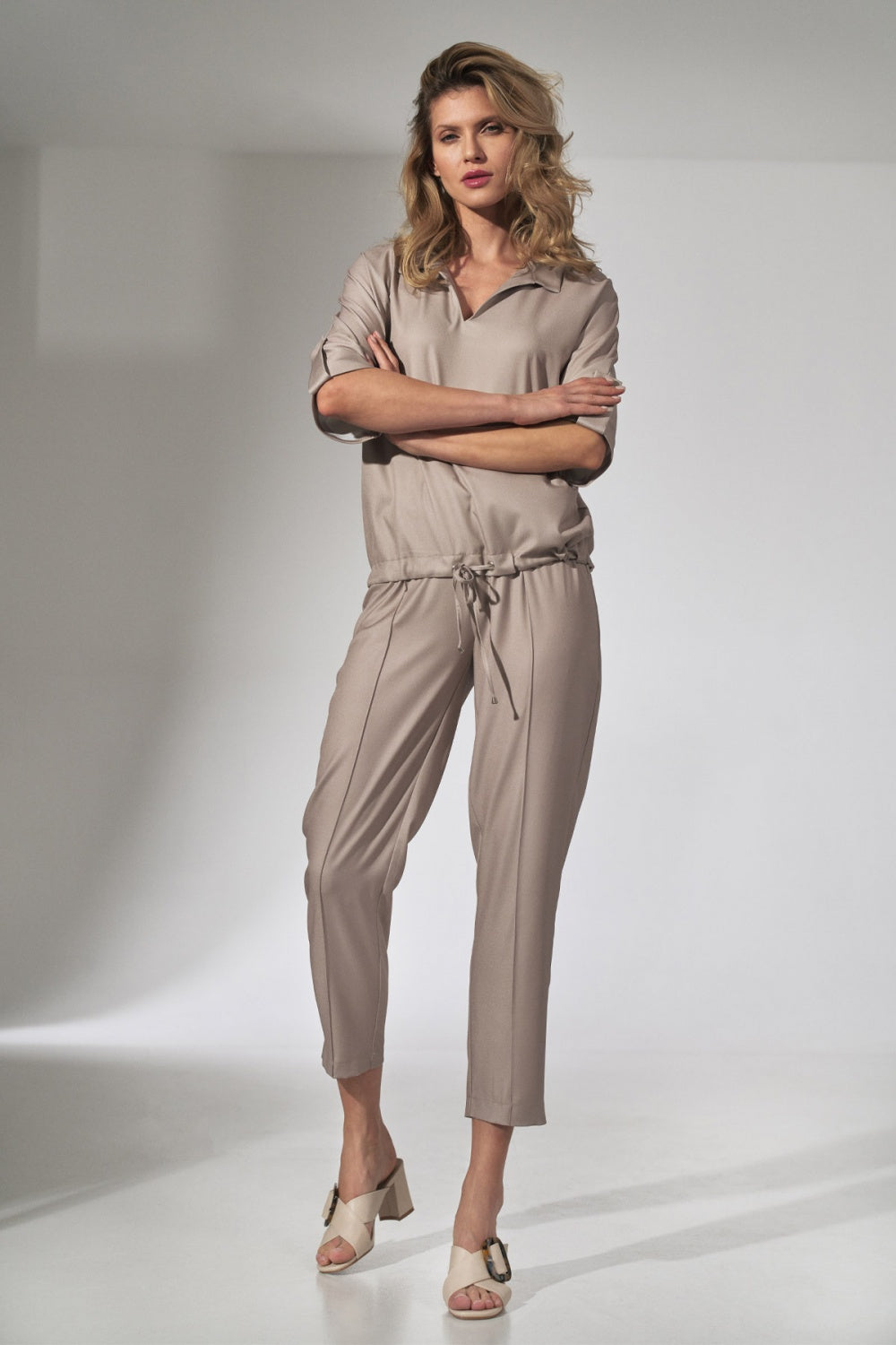 Beige Women trousers