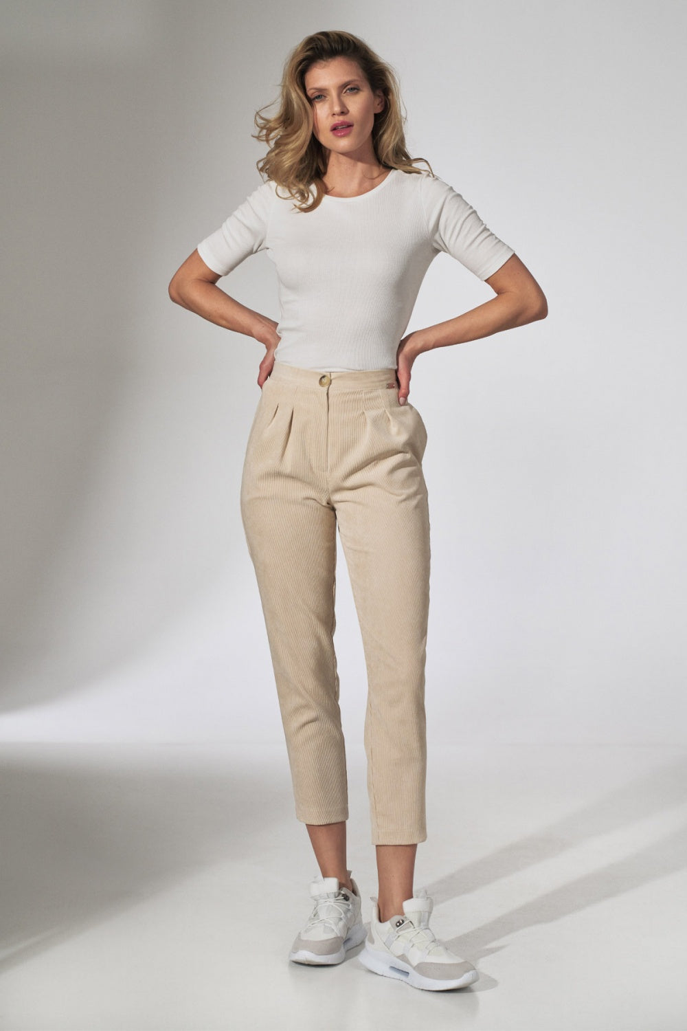 Beige Women trousers
