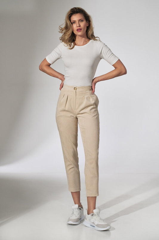 Beige Women trousers