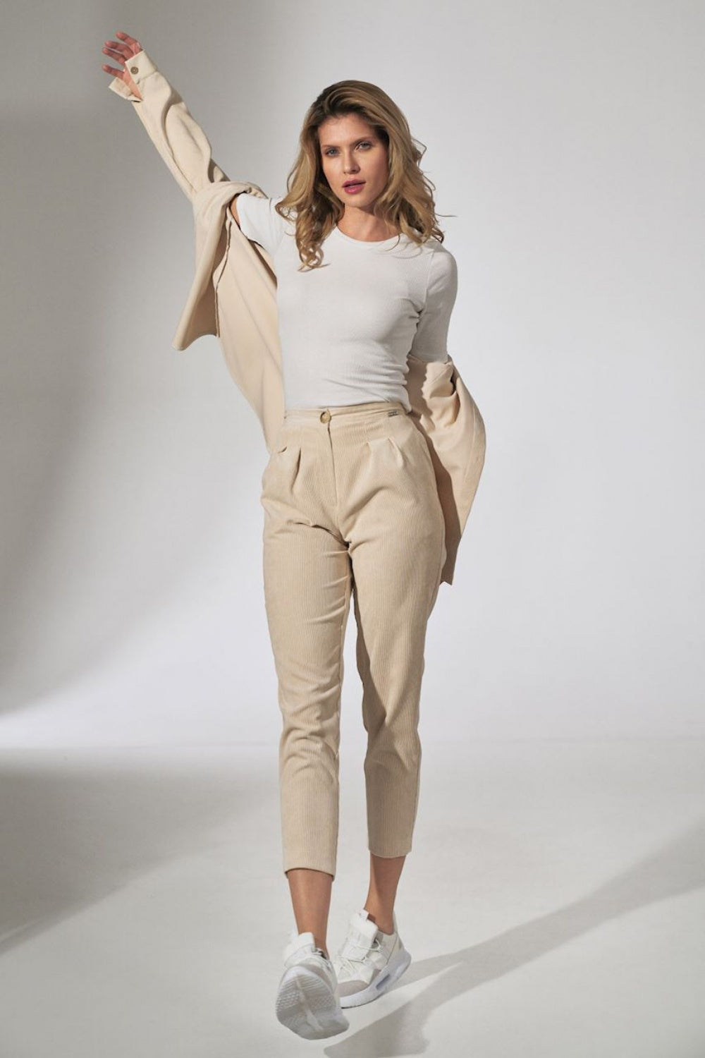 Beige Women trousers