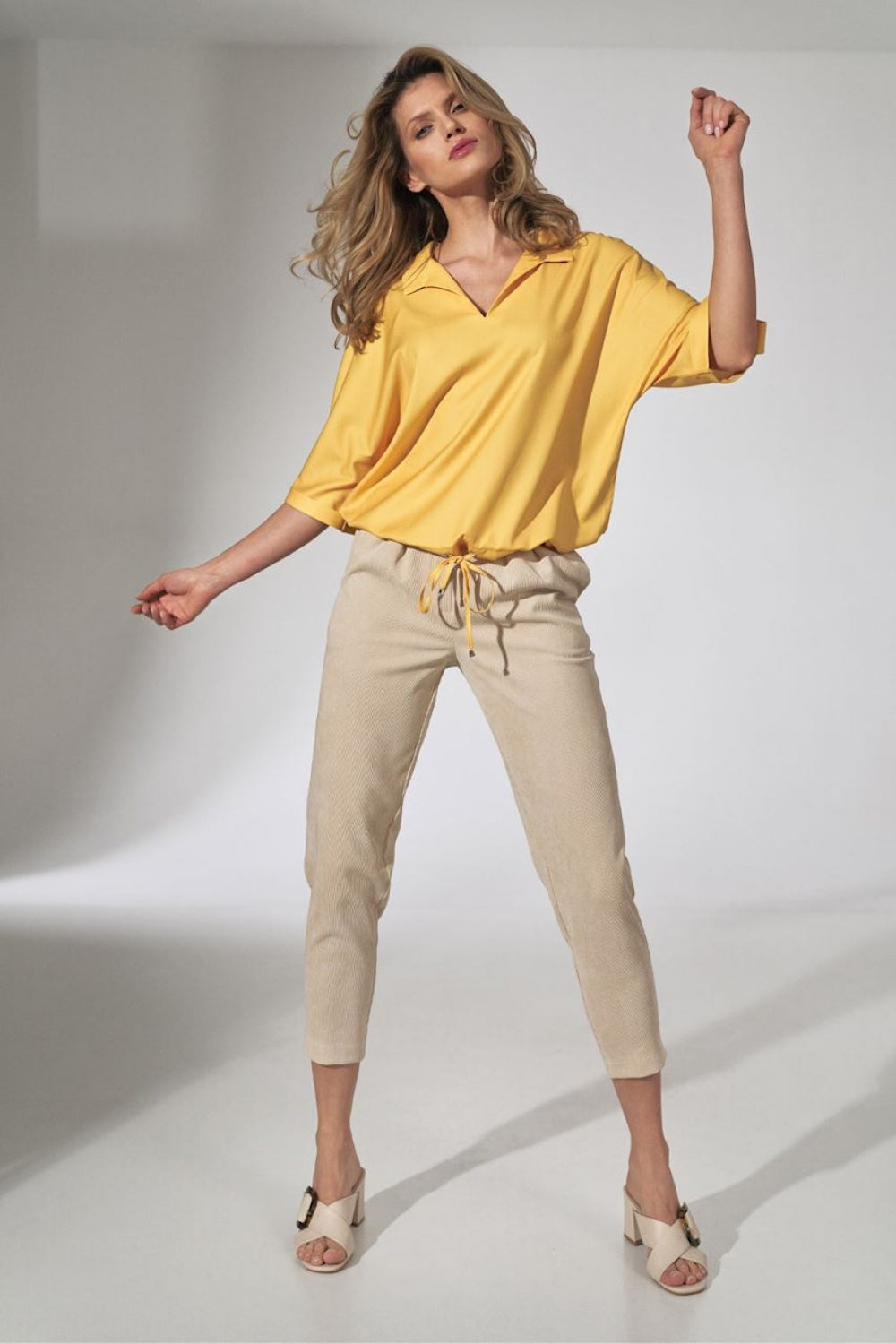 Beige Women trousers