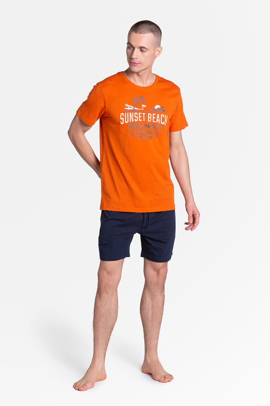 Orange Navy Pyjama