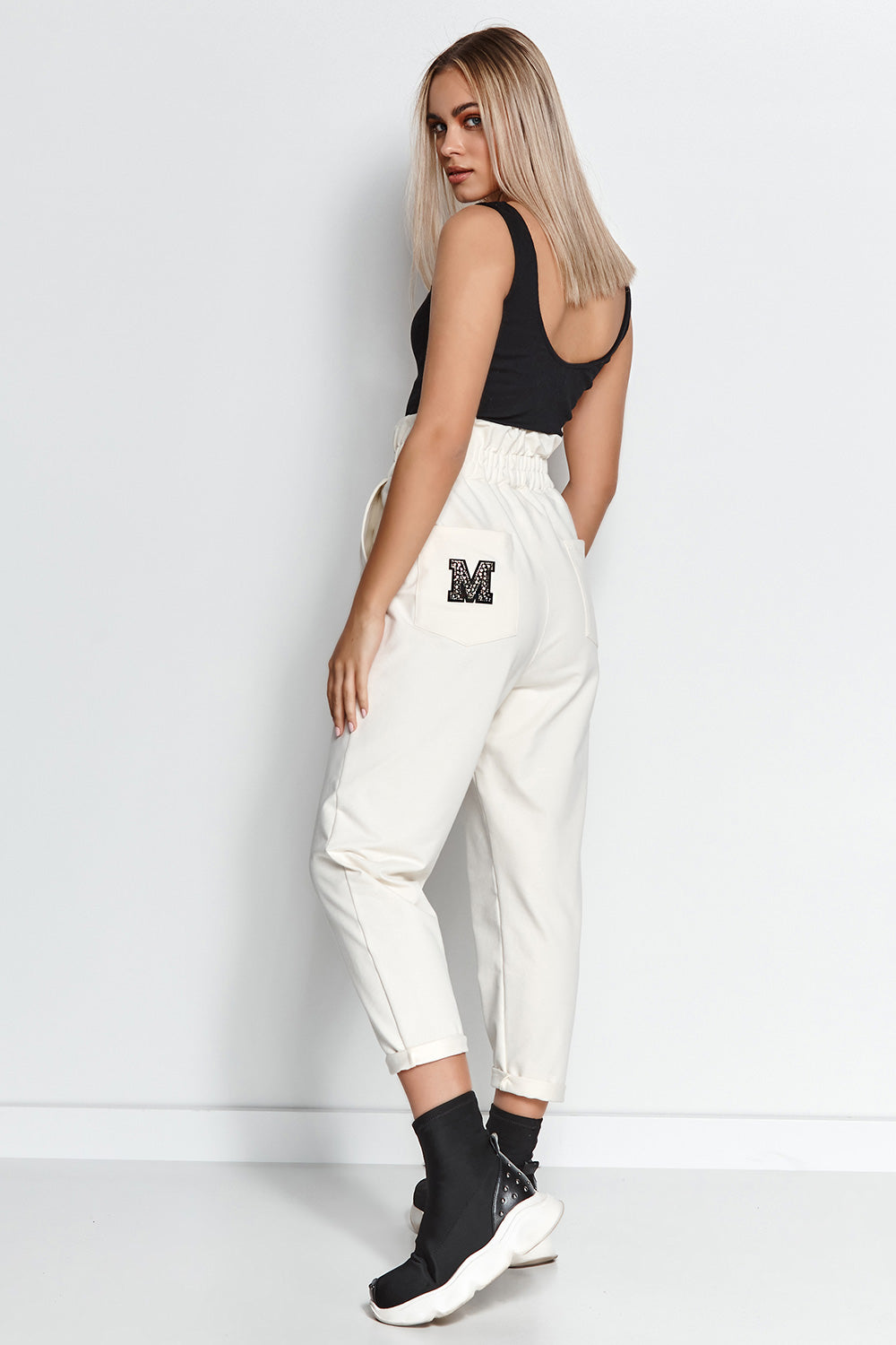 Śmietana Tracksuit trousers