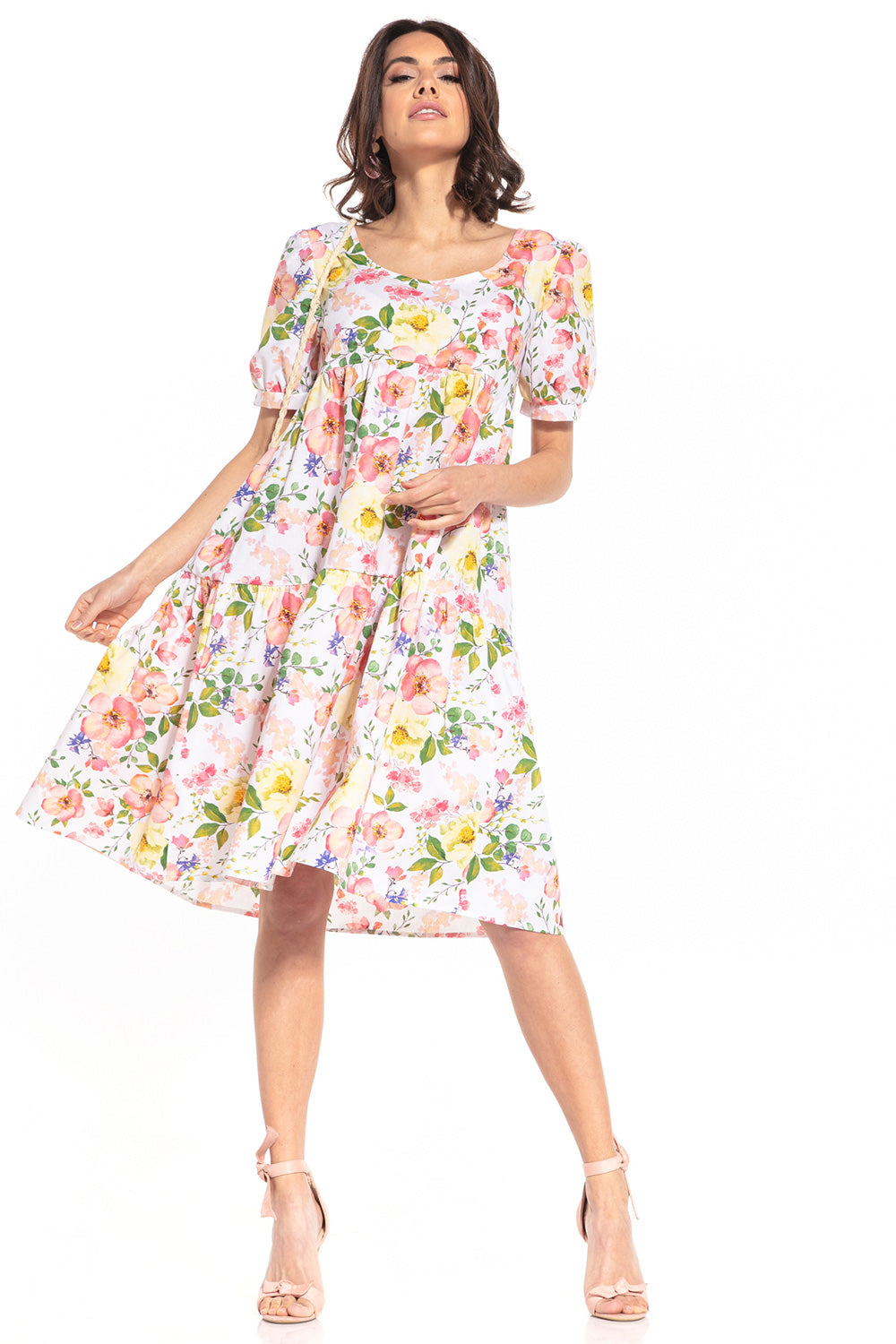 Wielokolorowe Kwiaty Daydress