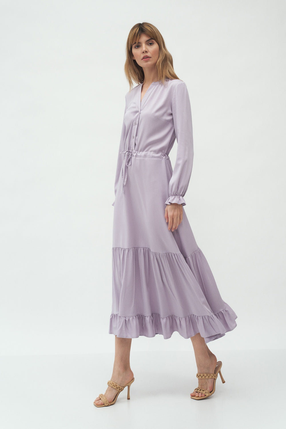 sukienka z falbanką S Lila Daydress