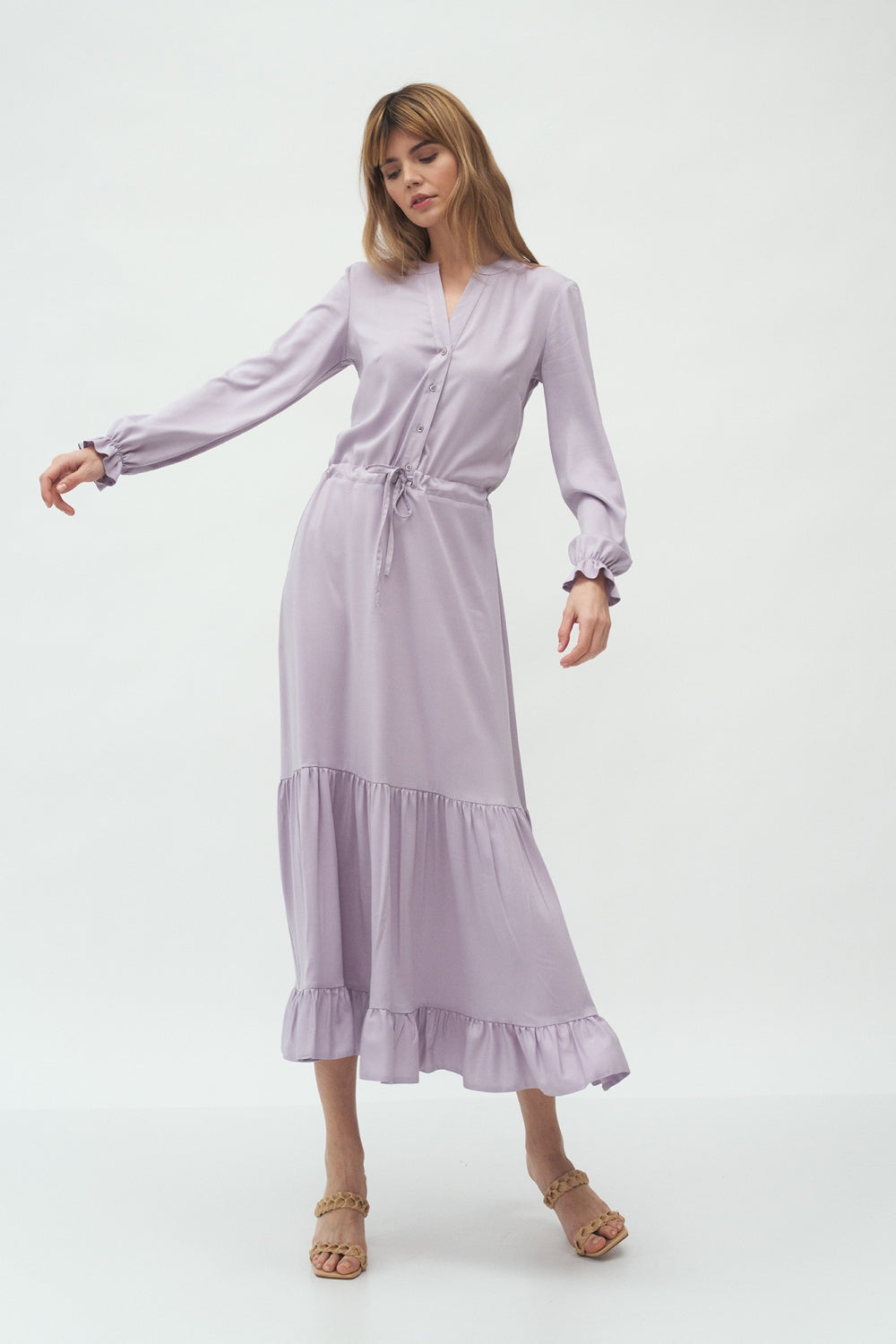 sukienka z falbanką S Lila Daydress