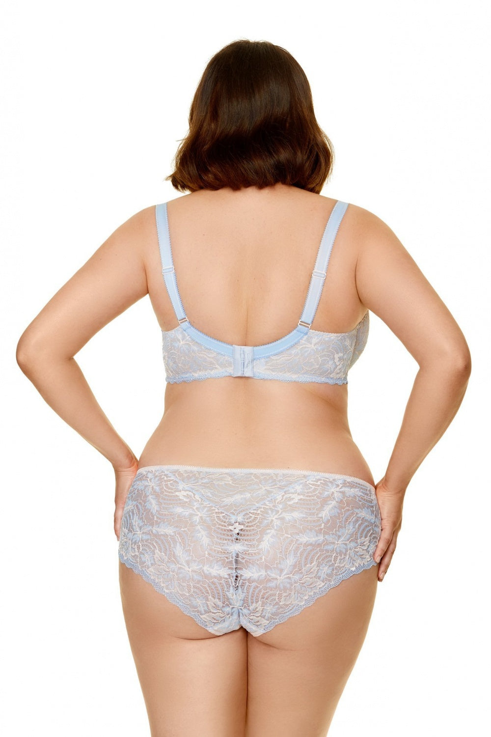 B Cream Sky Blue Padded bra