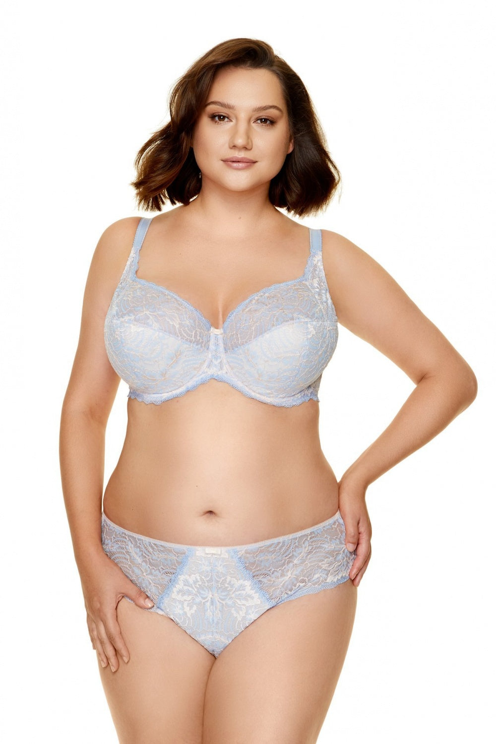 B Cream Sky Blue Semi-soft