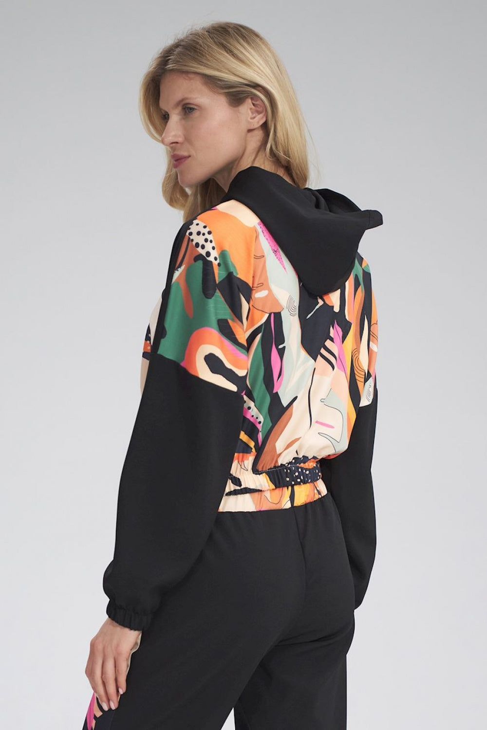 Black Wzór Sweatshirt