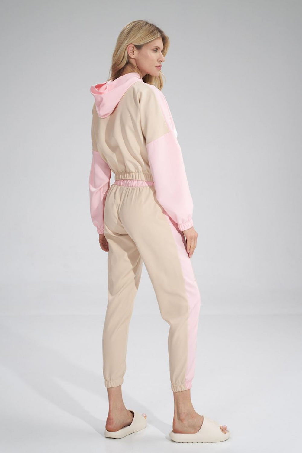 Beige Pink Tracksuit trousers