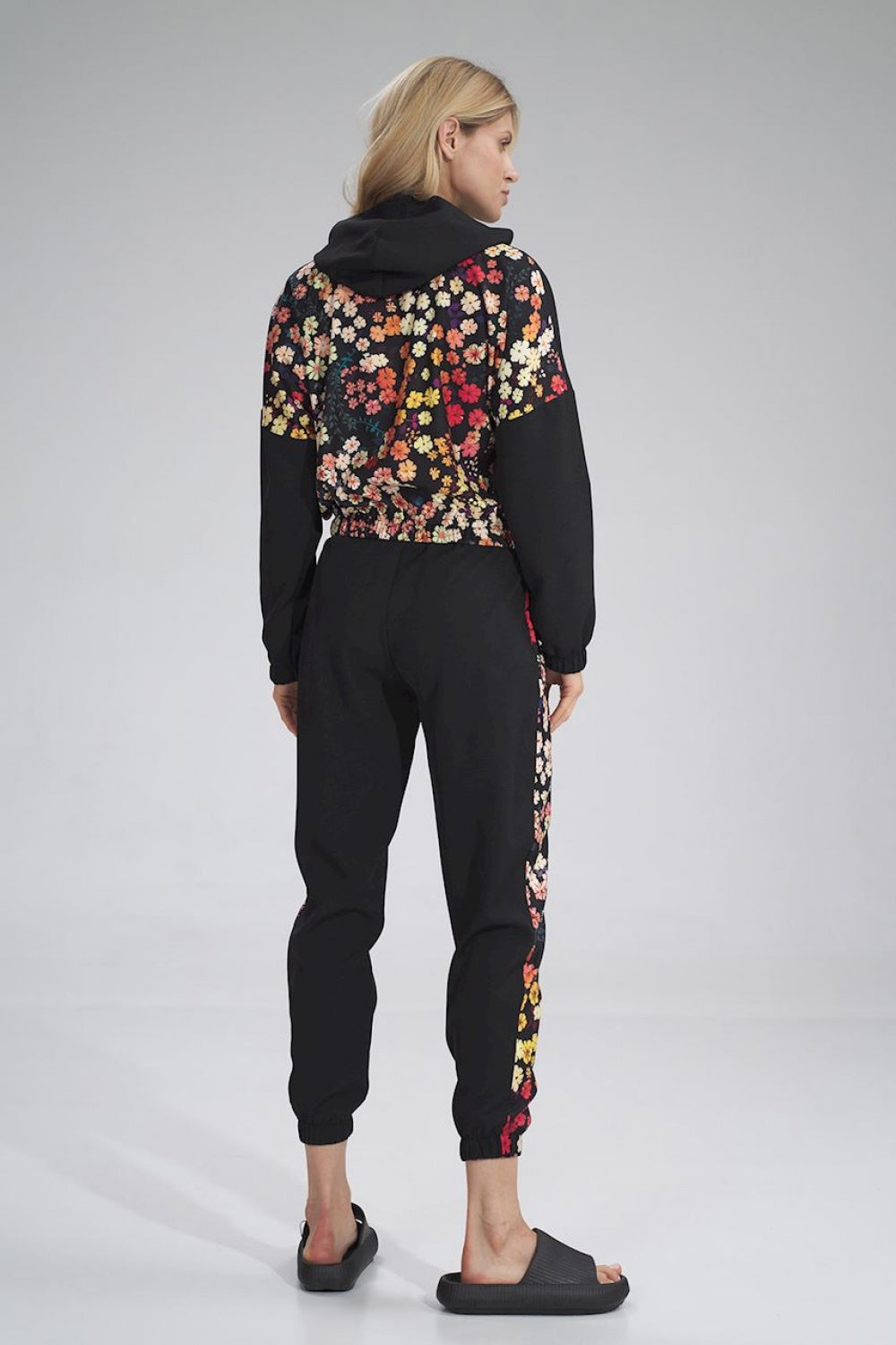 Black Wzór Tracksuit trousers