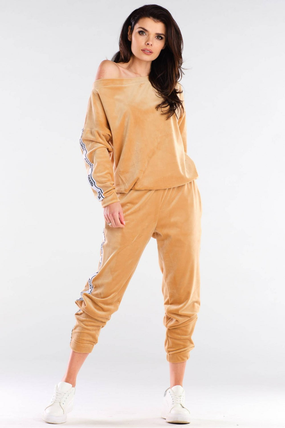 Beige Tracksuit trousers